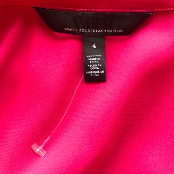 WHBM Long Sleeve Satin Wrap Mini Dress size 4 - Picture 8 of 12